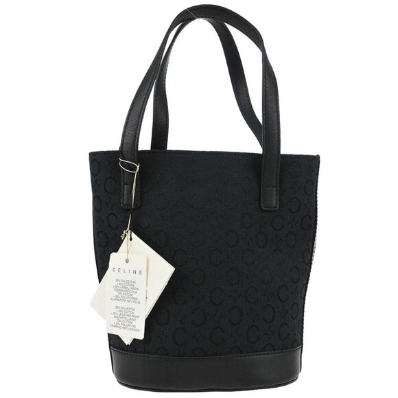 Celine Black Canvas C Macadam Tote Handbag MC00/2 177250 - Picture 1 of 10